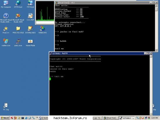 Chat Consola. C++ - Un chat tip consola creat in C++, el joaca defapt - Programare