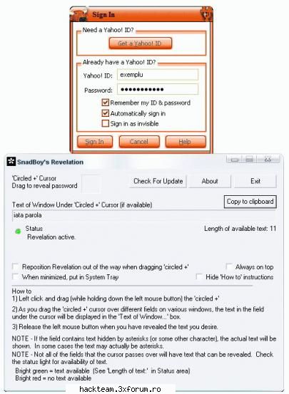 Parolele de sub asterix - Pot sa va confirm ca merge si il folosesc si eu - Windows - Hacking !