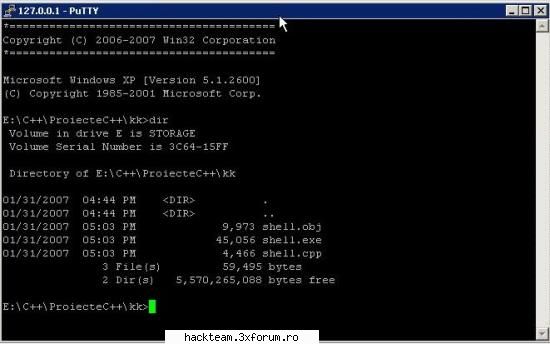 Shell CMD.exe C\C++ - Sa zicem va vreti sa faceti un - Programare